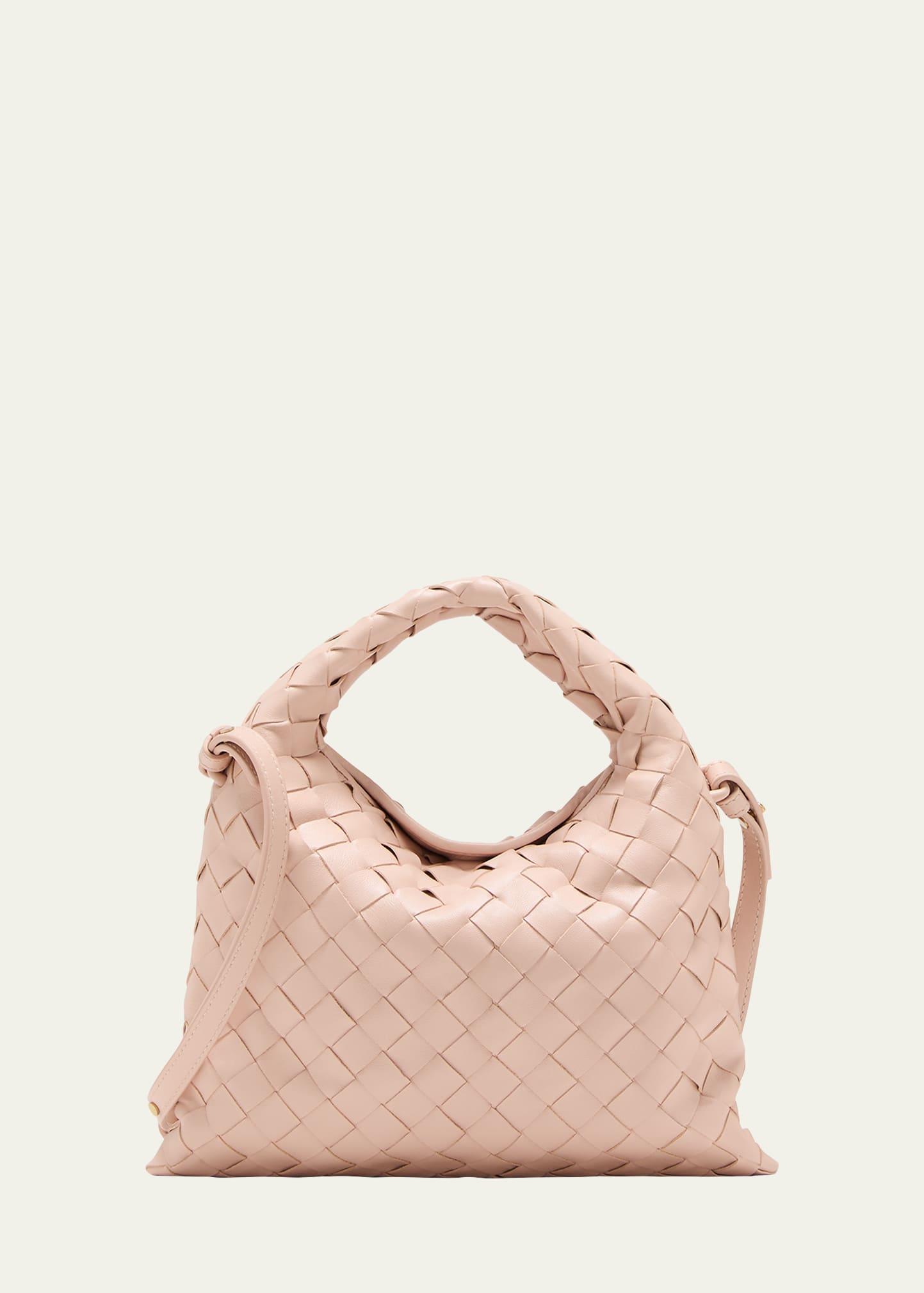 Bottega Veneta Mini Hop Intrecciato Leather Hobo Bag Product Image