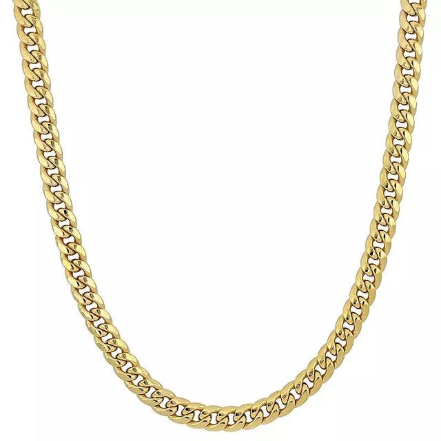 Stella Grace 10k Gold Mens Miami Cuban Link Chain Necklace Product Image