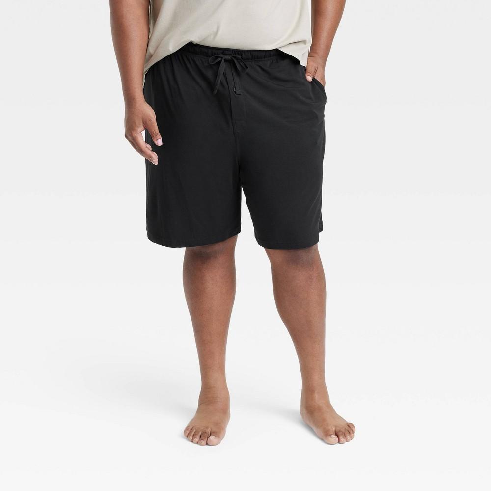 Mens Big & Tall 9 Knit Pajama Shorts - Goodfellow & Co Black 5XL Product Image