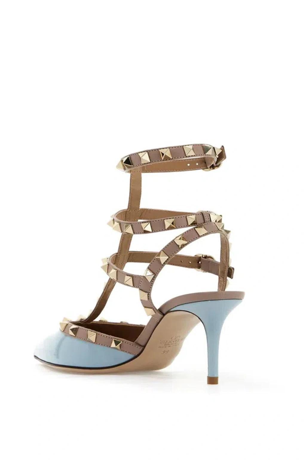 VALENTINO GARAVANI Rockstud Slingback Pumps In Neutro Product Image