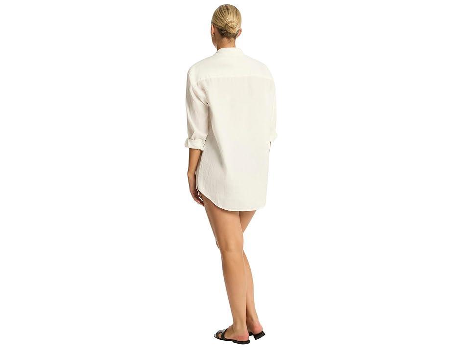 SEA LEVEL SWIM Resort Linen Cover-Up Women's Swimwear Product Image