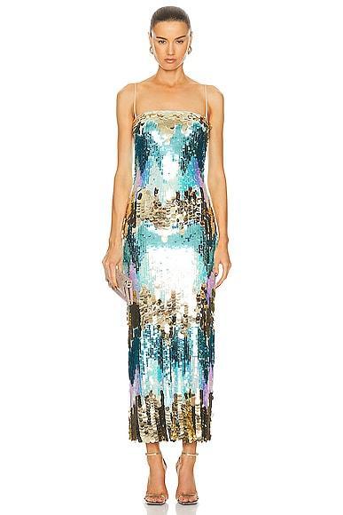 The New Arrivals by Ilkyaz Ozel Phoenix Dress Blue. (also in ). Product Image