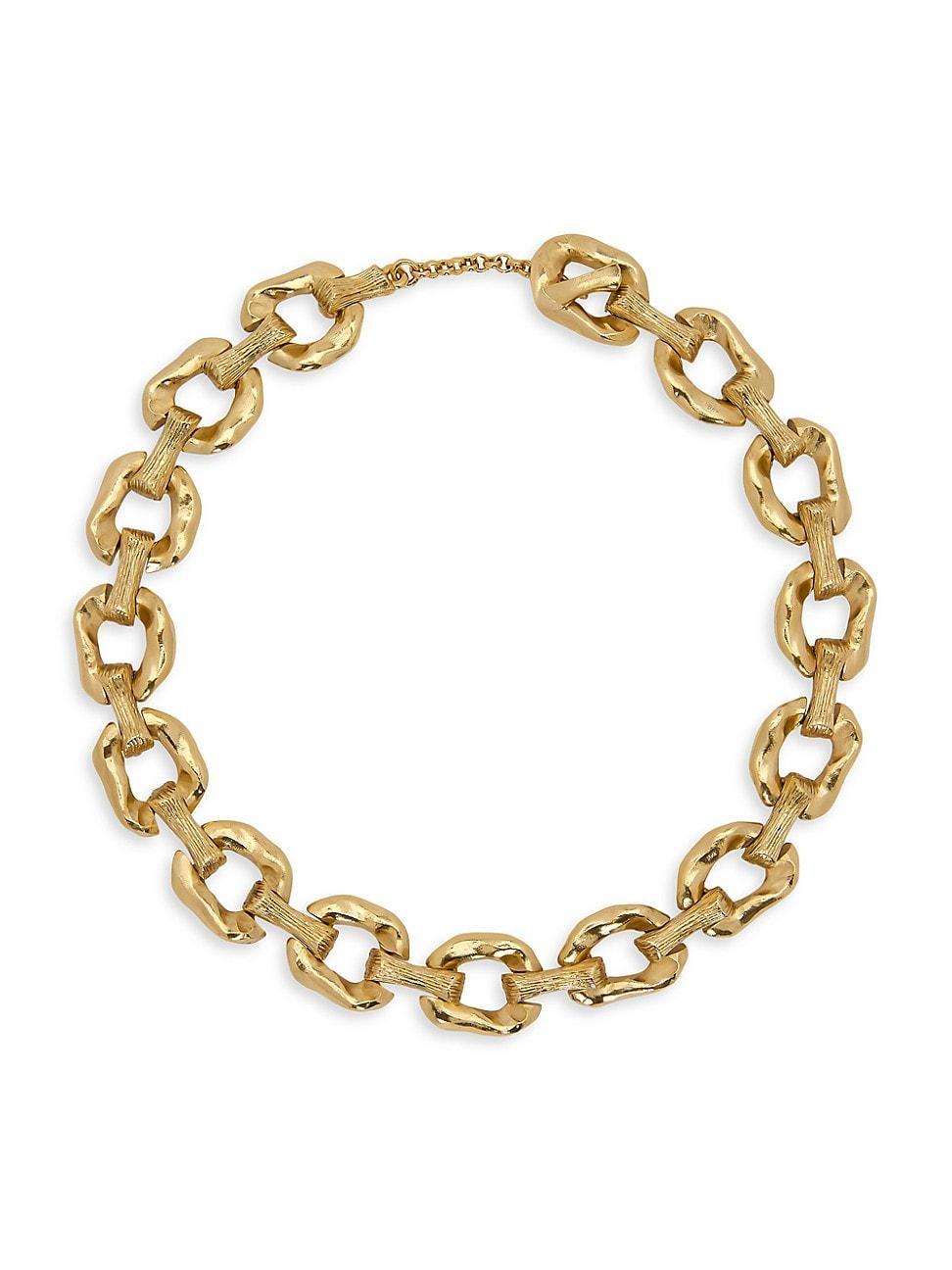 Womens 14K-Gold-Plated Round Chain Necklace Product Image