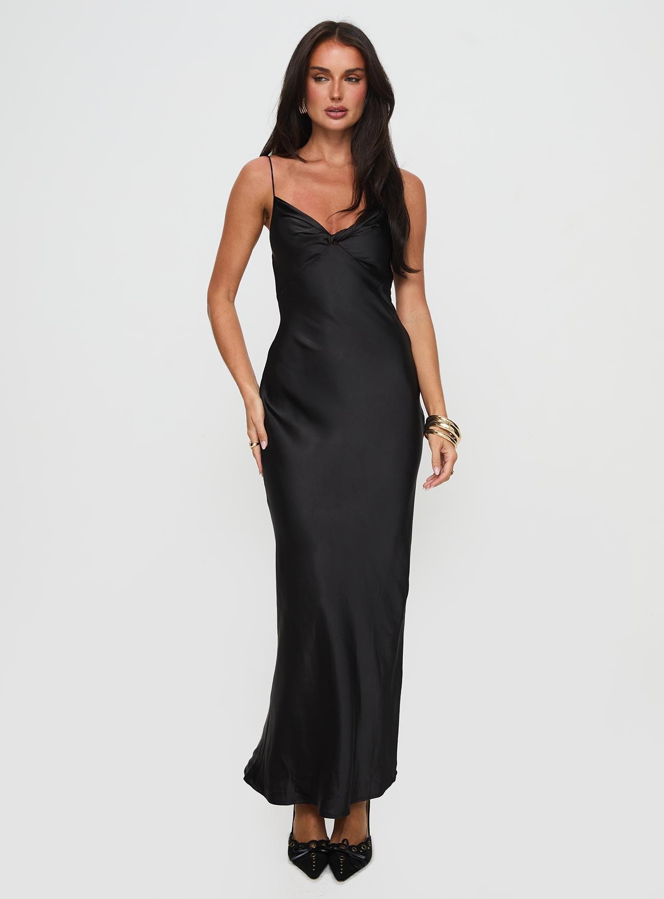 Marilyn Maxi Dress Black Product Image