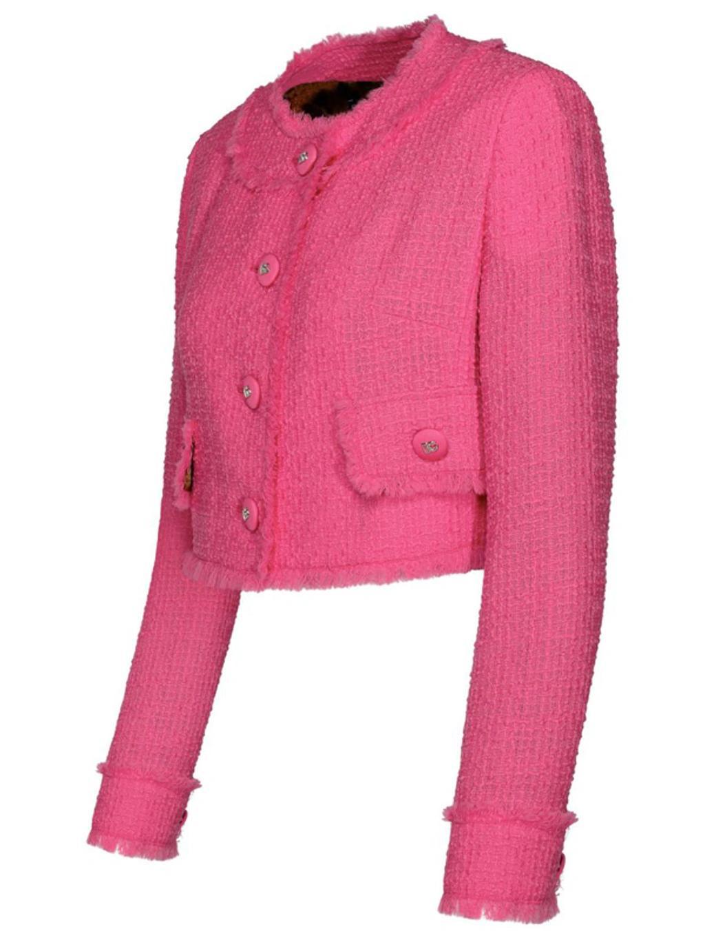 DOLCE & GABBANA Pink Wool Jacket Product Image