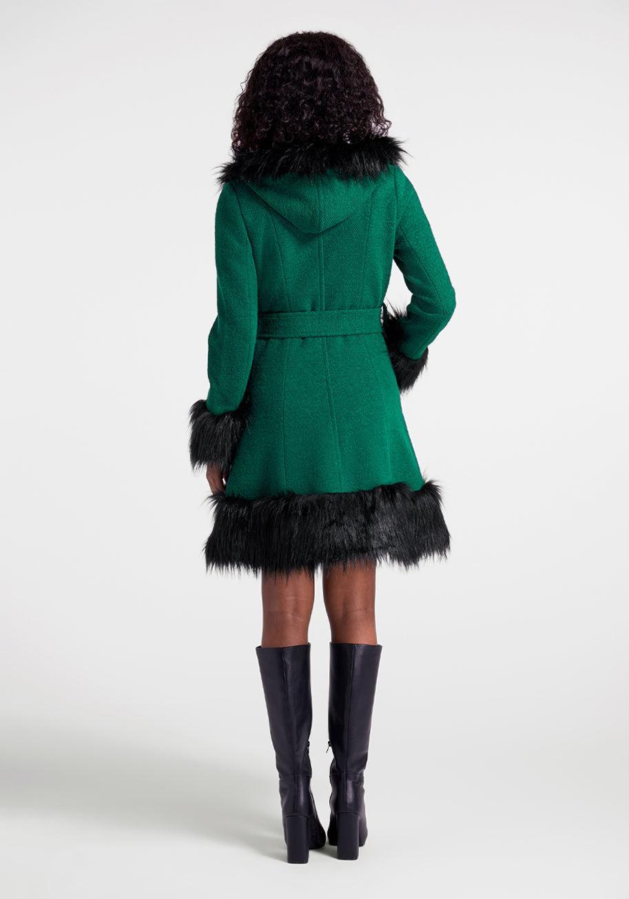 Woolen Wonderland Hooded Coat Product Image