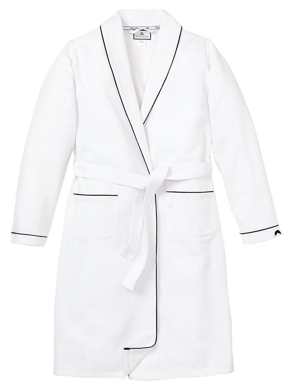 Mens Solid Robe w/ Contrast Piping Product Image