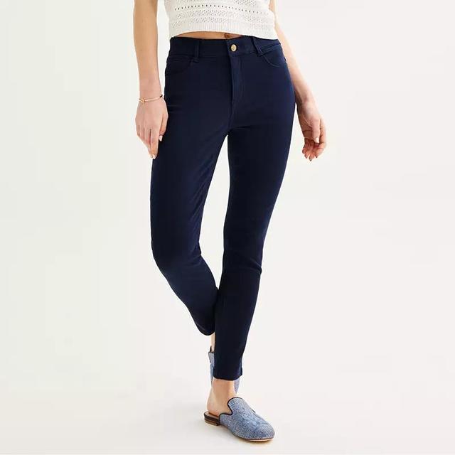 Womens Draper James High-Rise Skinny Jeans Blue Product Image