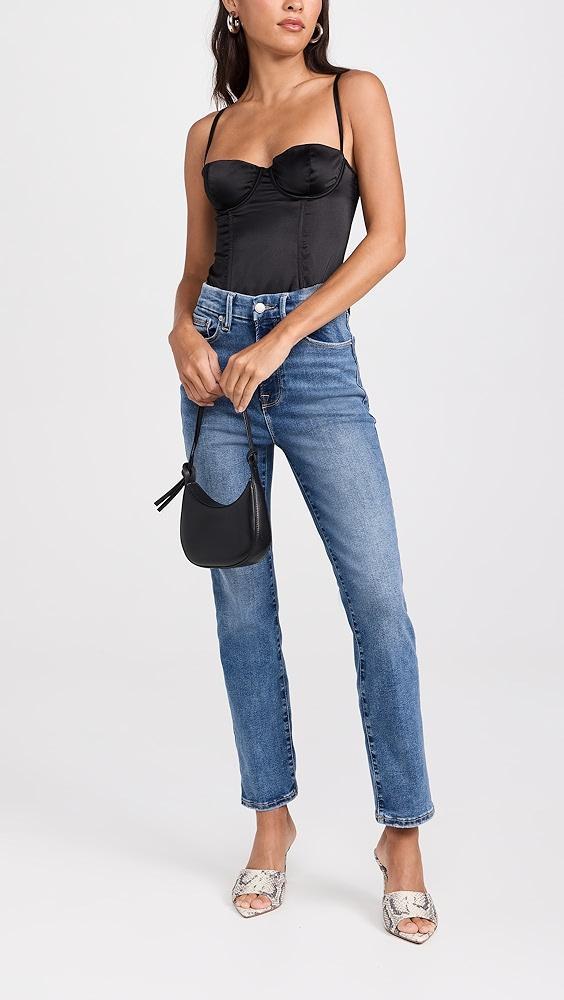 Good American Always Fits Good Legs Straight Jeans | Shopbop Product Image