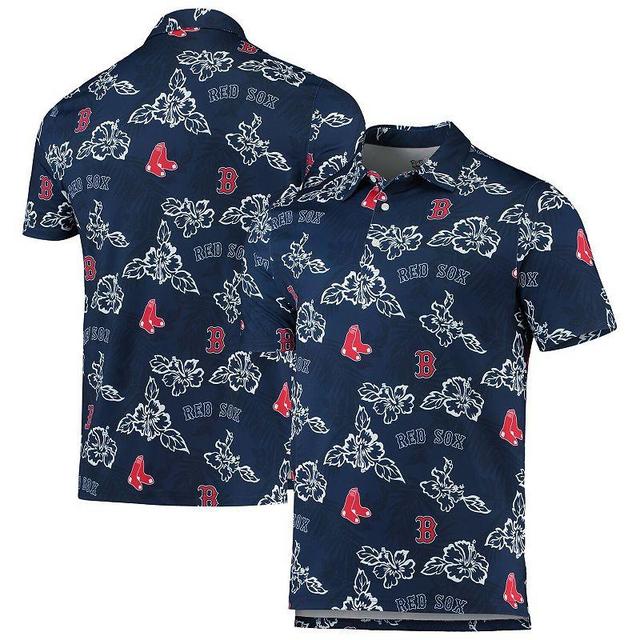 Mens Reyn Spooner Boston Red Sox Performance Polo Blue Product Image