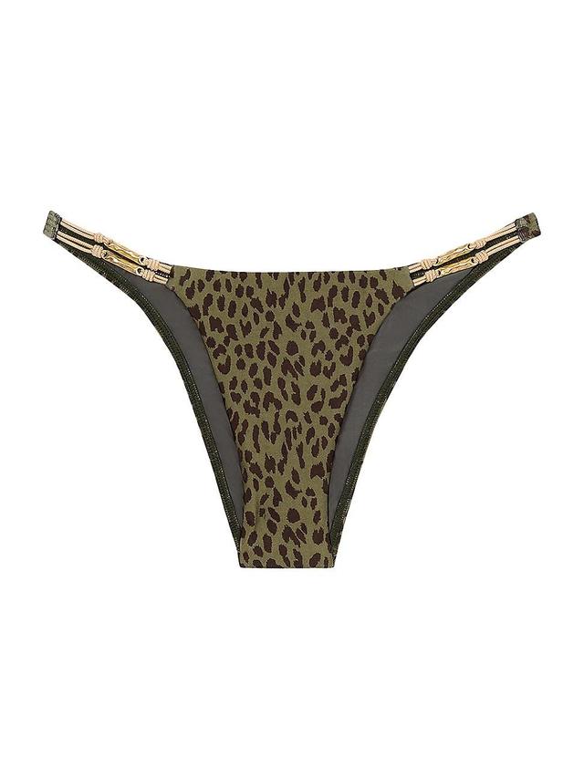 Womens Rosewood Ruth Leopard Cheeky Bikini Bottoms Product Image