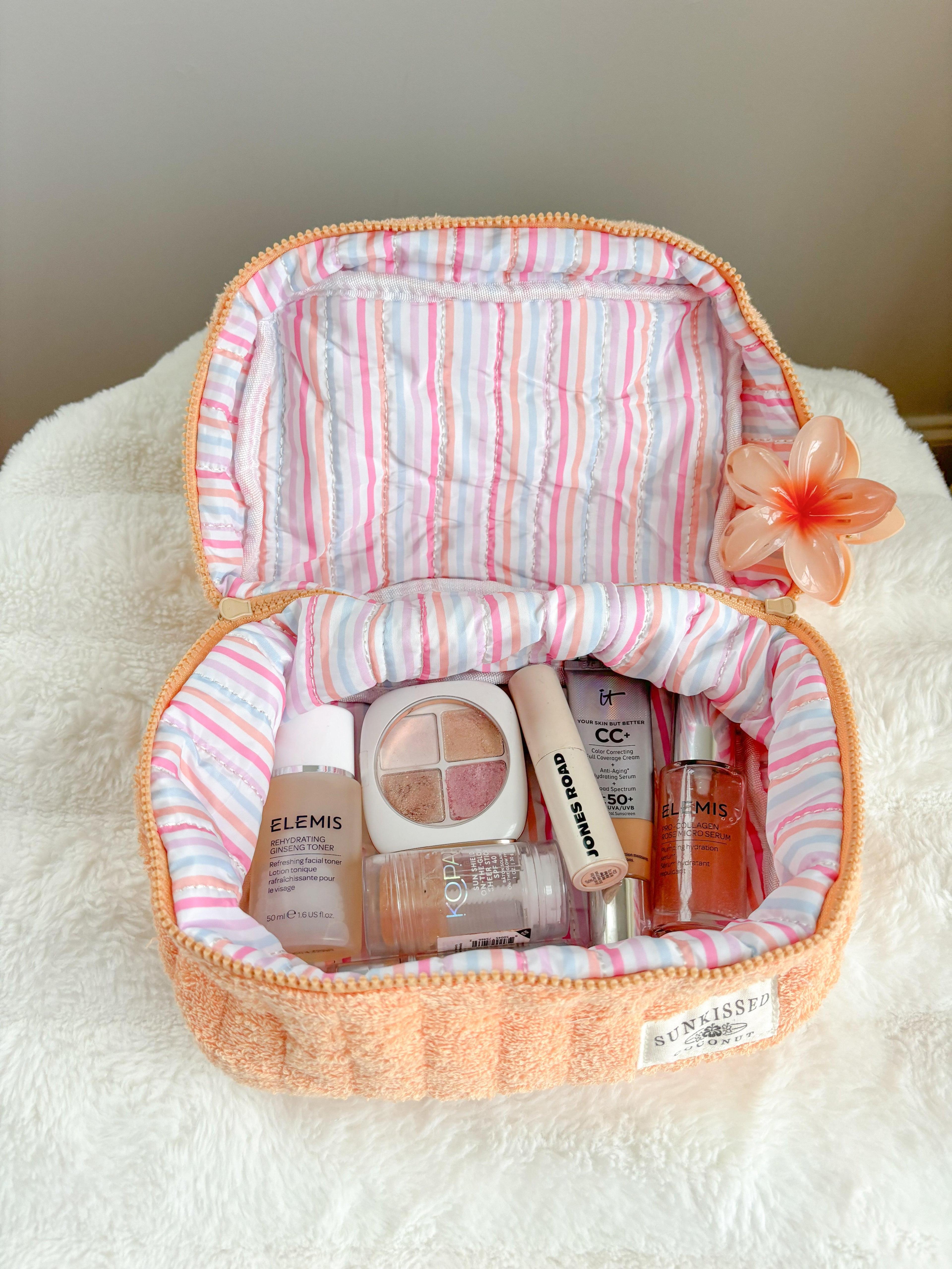 Orange Y2K Handmade Makeup Cosmetic Bag Product Image