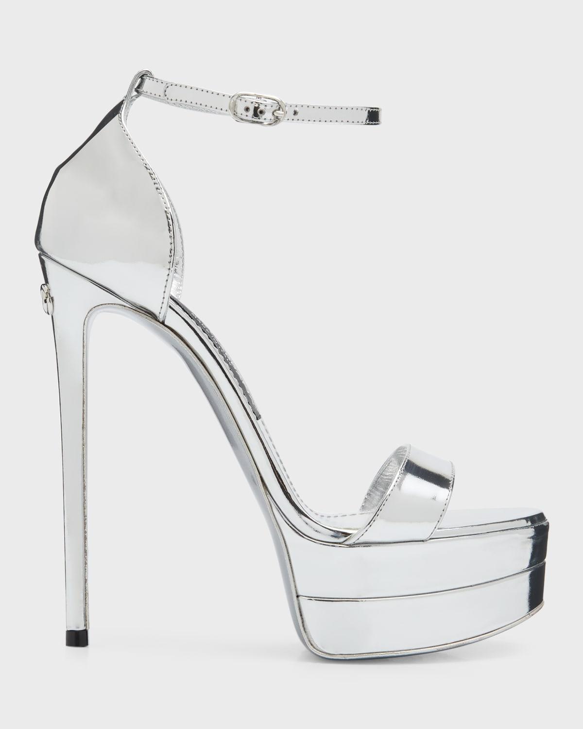 Dolce & Gabbana Kiera Metallic Platform Sandal Product Image