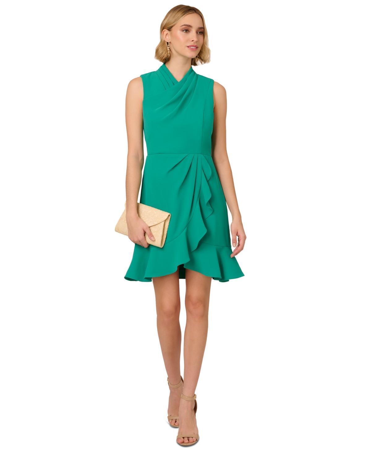 Adrianna Papell Womens Sleeveless Chiffon Dress Product Image