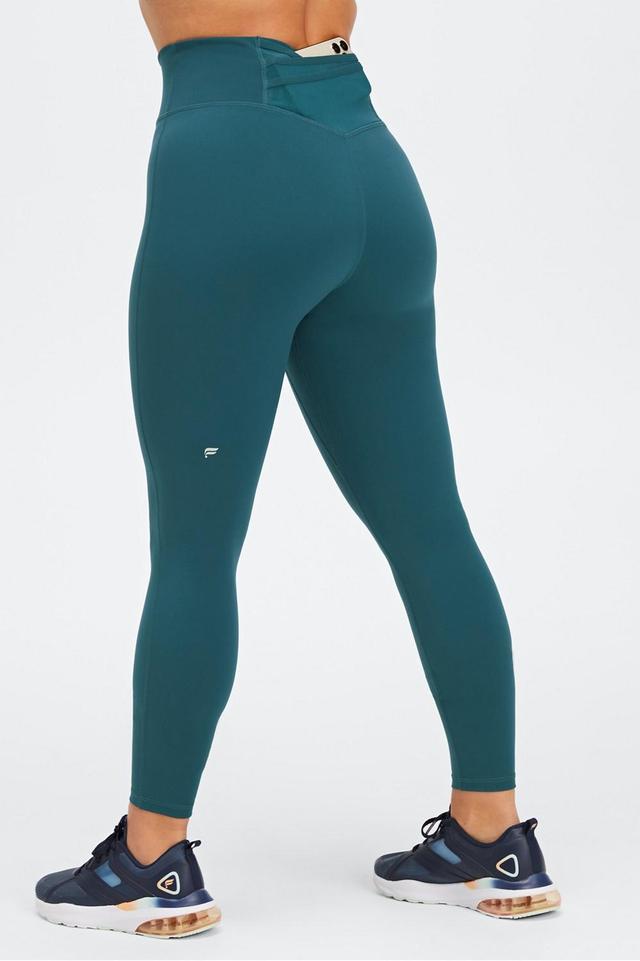 Fabletics Trinity High-Waisted Pocket Legging Womens blue plus Size 3X Product Image