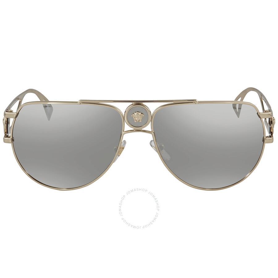 VERSACE Men's 60mm Pale Gold Sunglasses Ve2225-12526g-60 Product Image