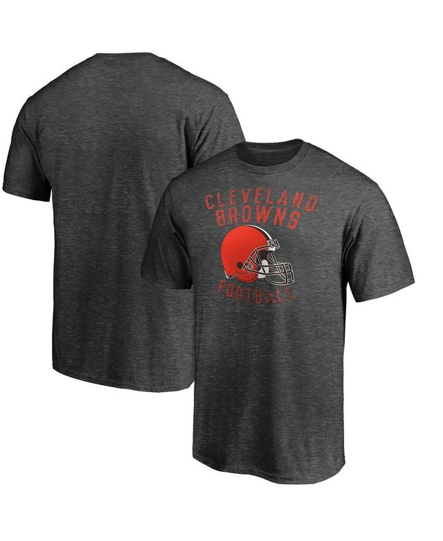 Mens Majestic Heathered Charcoal Cleveland Browns Showtime Logo T-shirt Product Image