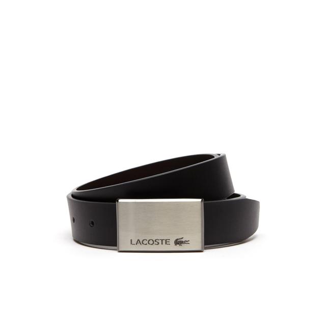 Men's Reversible Leather Belt And 2 Buckles Gift Set Product Image