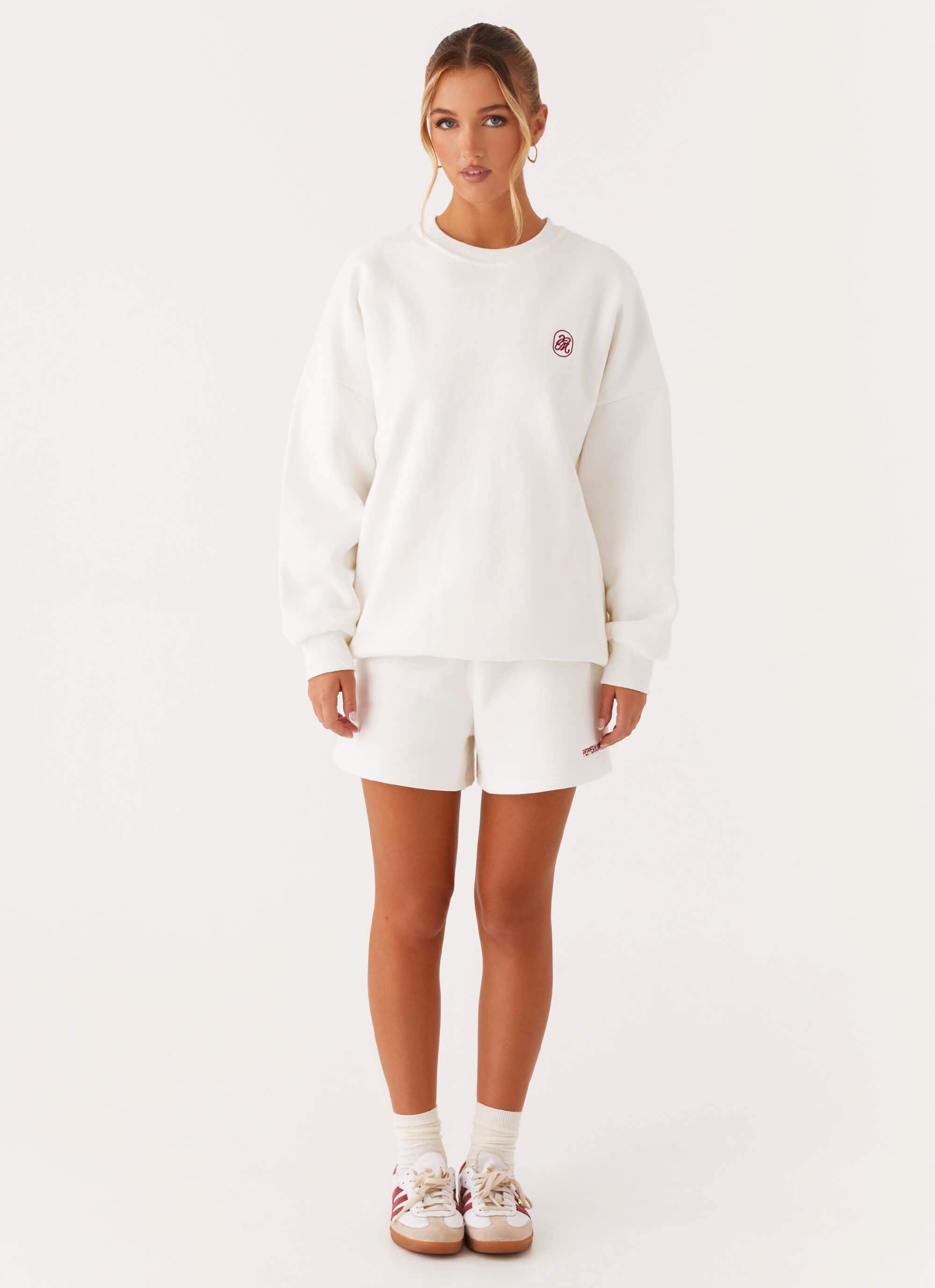 Signature Oversized Sweatshirt - Ivory Product Image