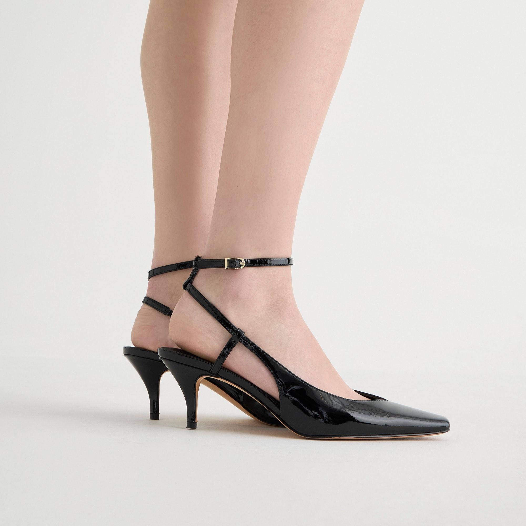 Leona ankle-strap heels in patent leather product image