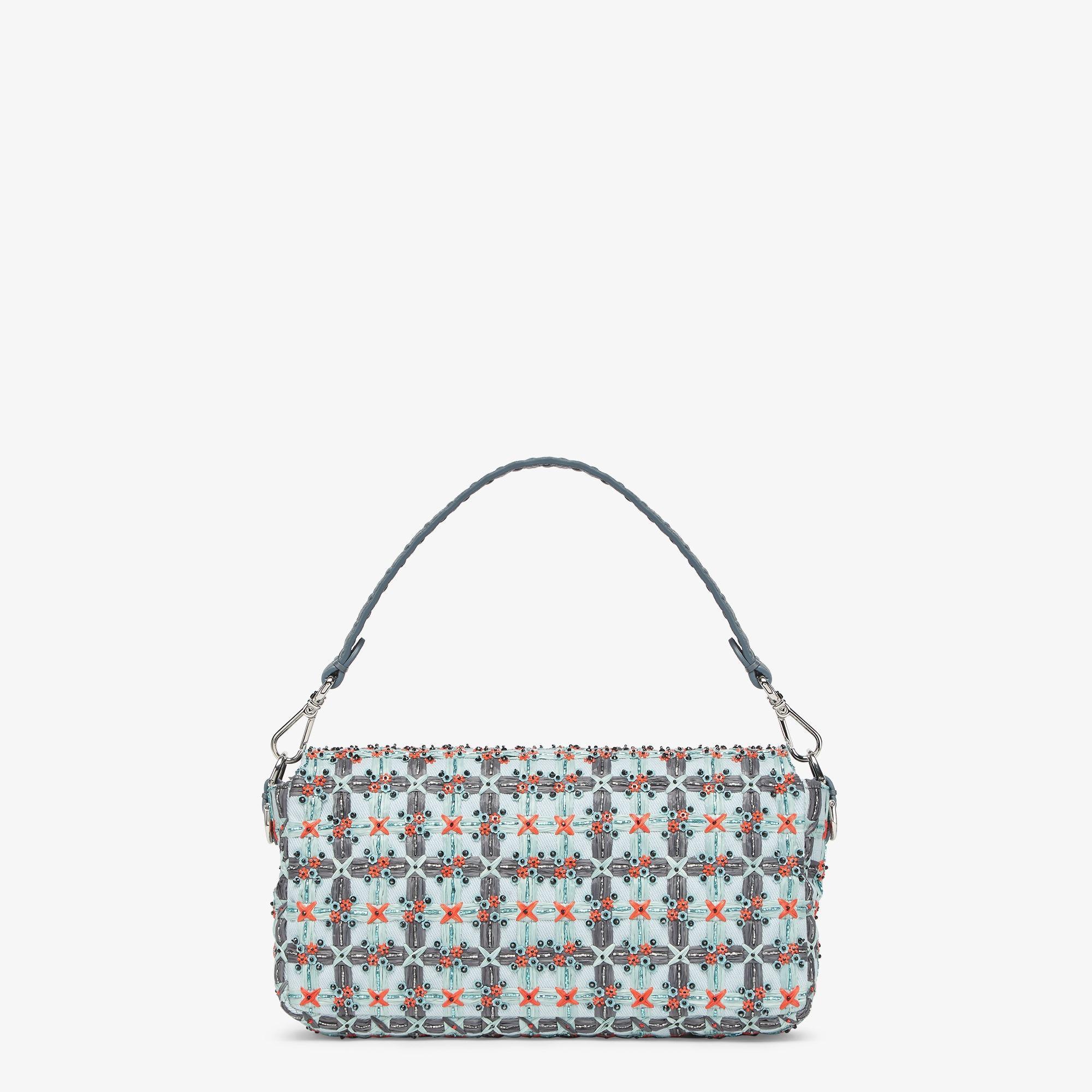 BaguetteSelleria bag with bead and raffia embroidery Product Image