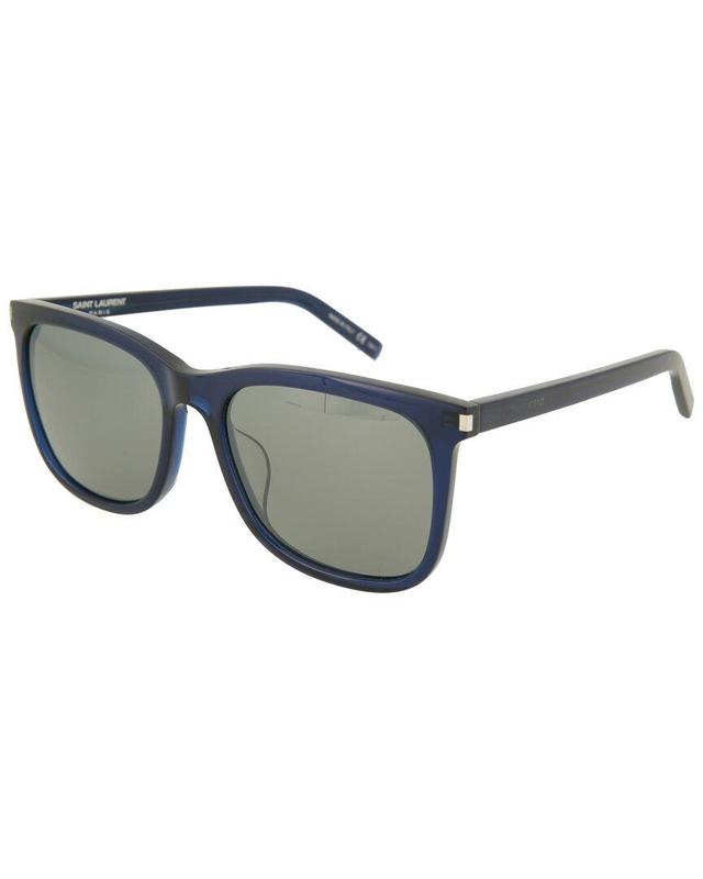 SAINT LAURENT Women's Sl116k 58mm Sunglasses In Blue Product Image