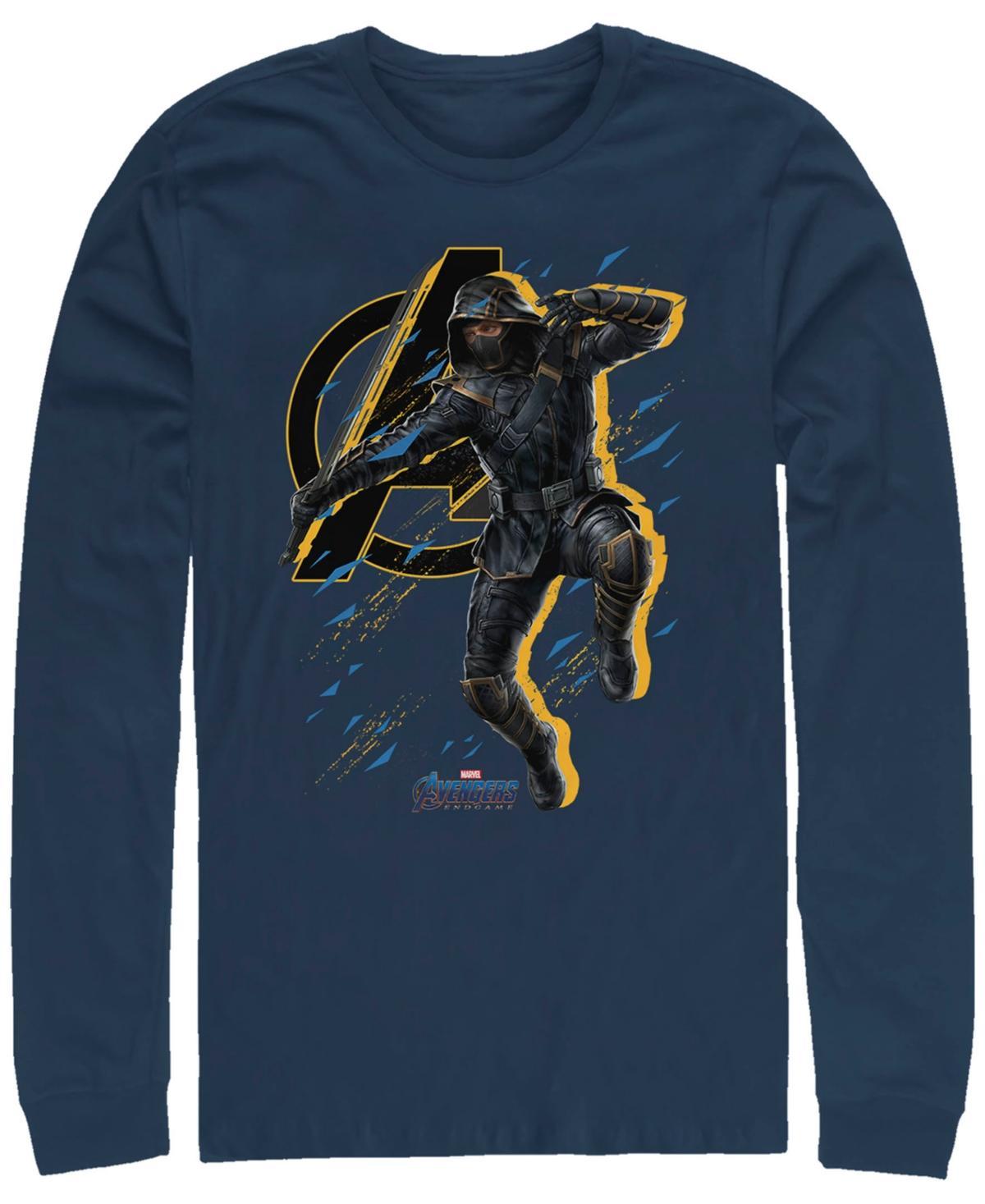 Marvel Mens Avengers Endgame Ronin Jump Action Pose, Long Sleeve T-shirt Product Image