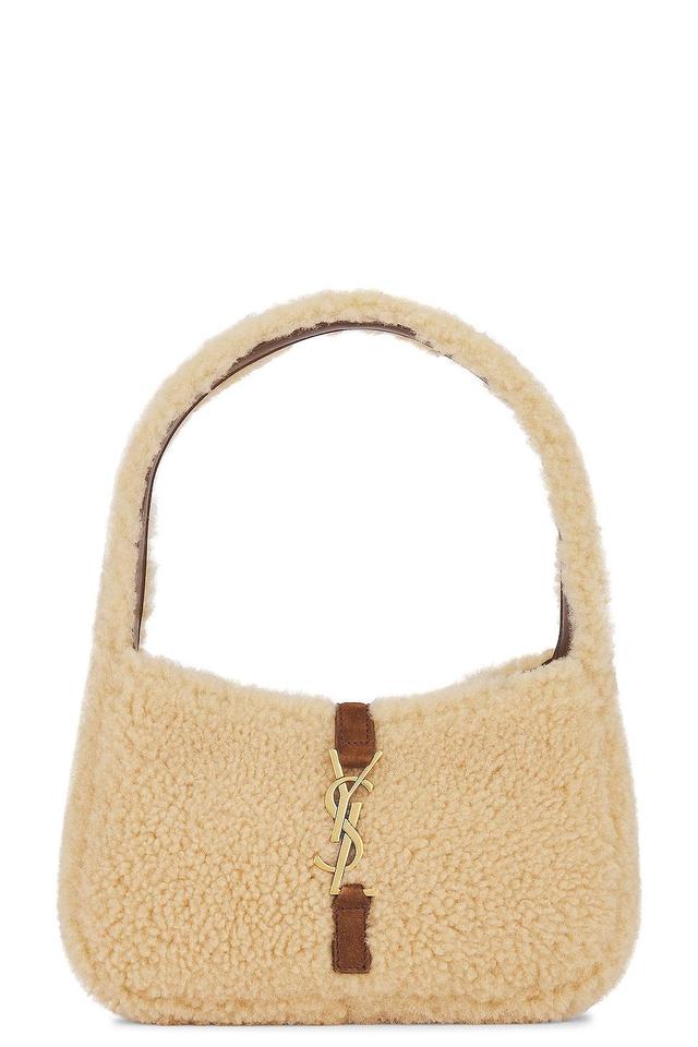 Saint Laurent Mini Le 5 A 7 Mini Hobo Bag in Beige Product Image