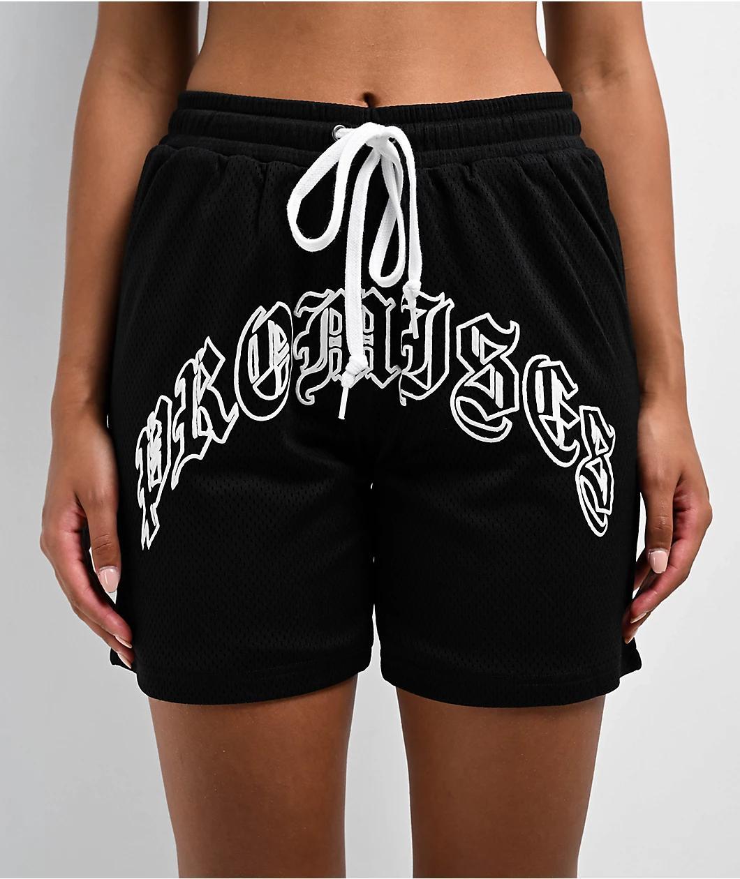 Broken Promises Enemy Black Mesh Shorts Product Image