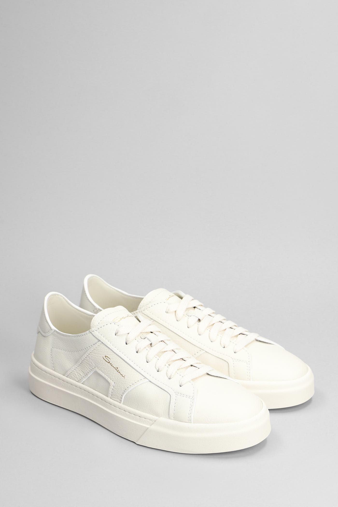 SANTONI Sneakers In White Product Image