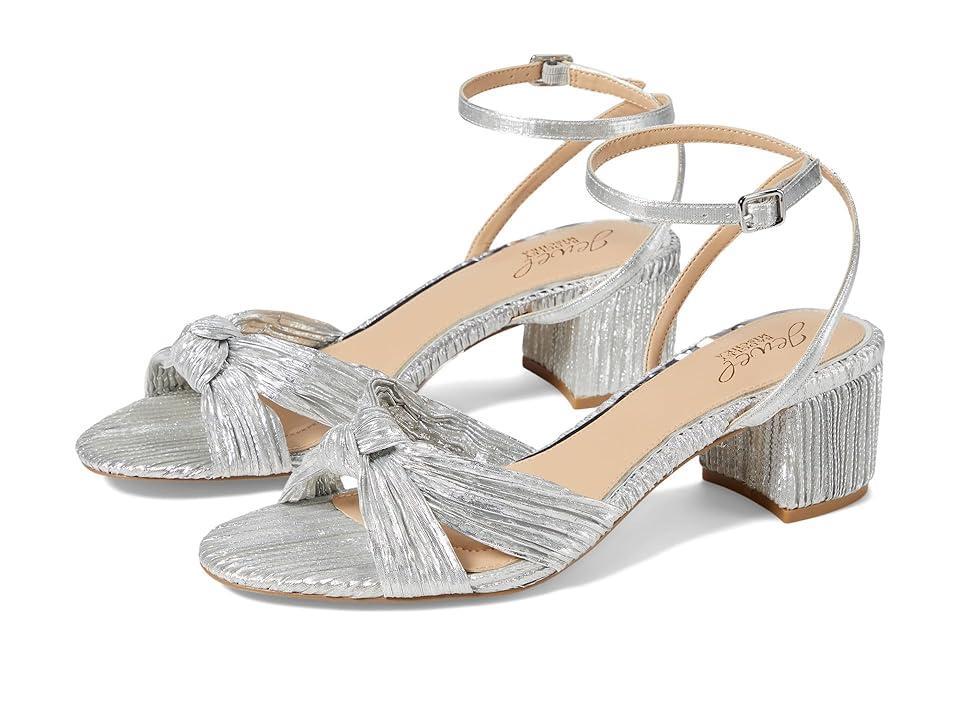 Jewel Badgley Mischka Womens Hudson Knot Block Heel Evening Sandals Product Image