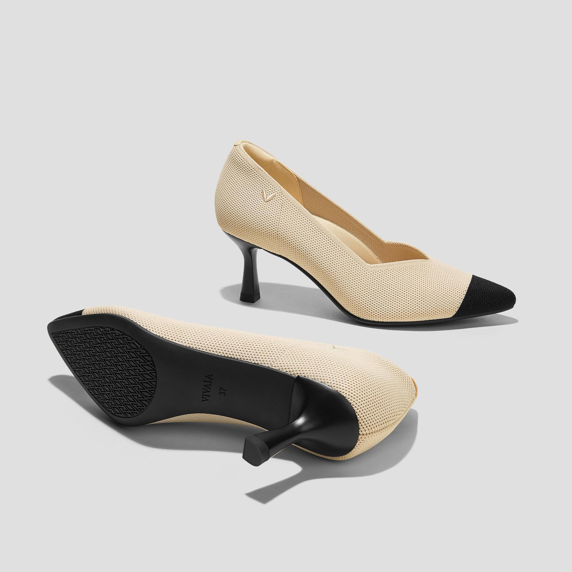 Pointed-Toe Mid Heels (Anna) Product Image