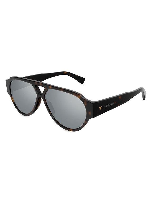 Mens Bold Triangle Stud 59MM Pilot Sunglasses Product Image