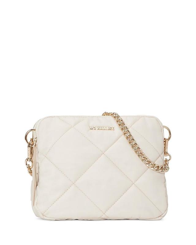 Womens Madison Quilted Metallic Crossbody Bag Product Image