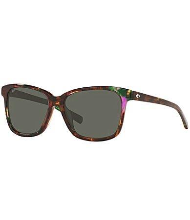 Costa Womens 6S2009 May Abalone 57mm Square Polarized Sunglasses Product Image