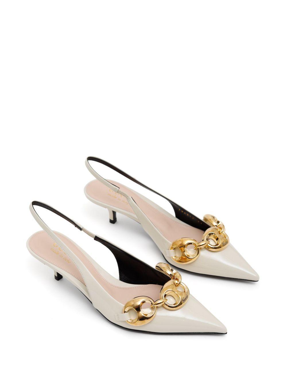 45mm Marina-chain slingback pumps Product Image