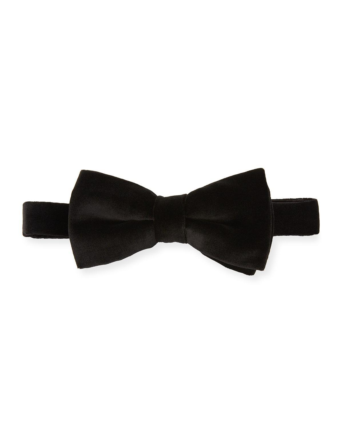 Mens Velvet Pre-Tied Bow Tie Product Image