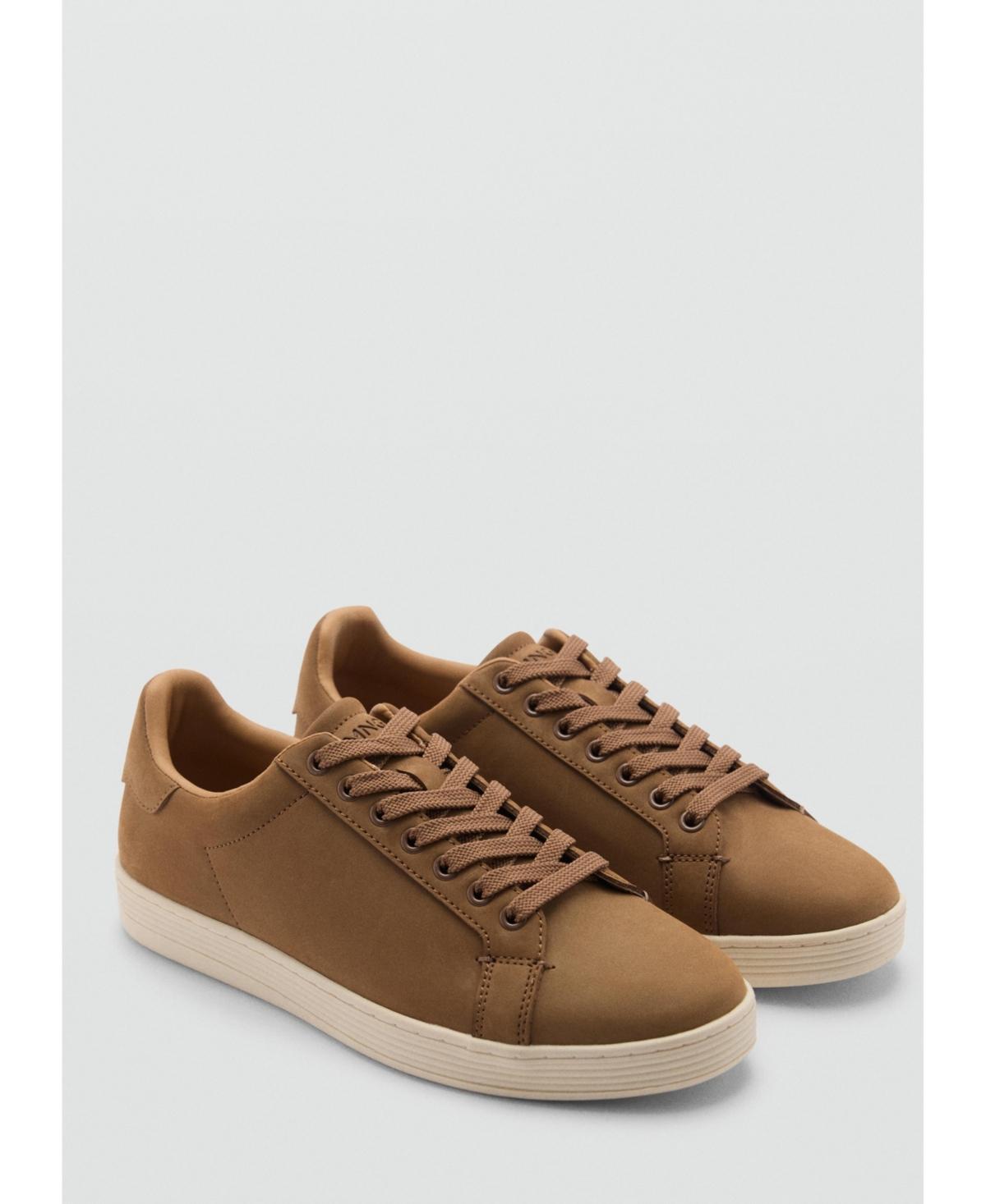 Laces suede sneaker - Men | MANGO USA Product Image