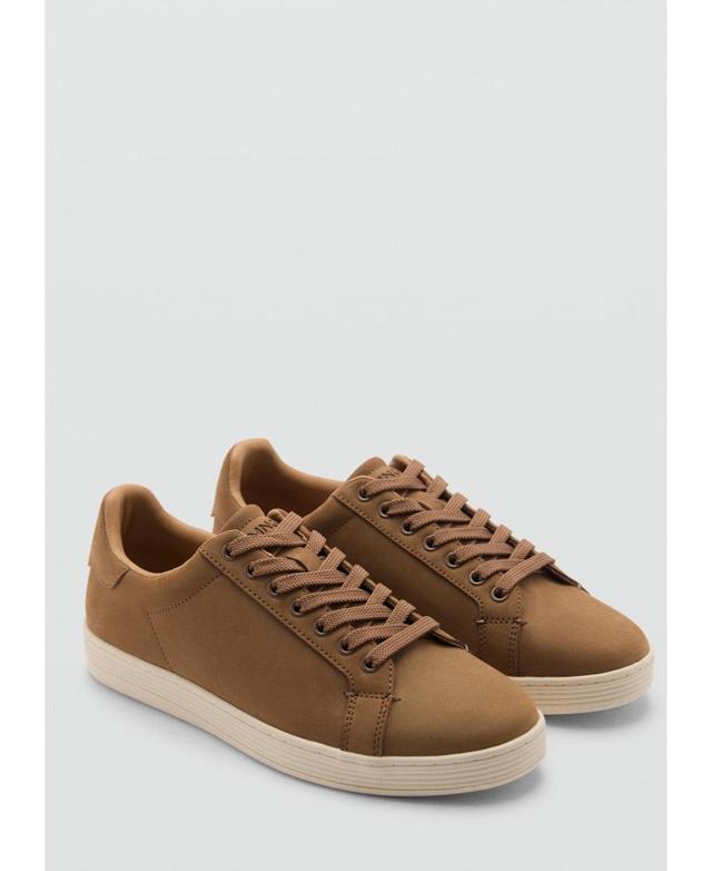 MANGO MAN - Laces suede sneaker brownMen Product Image