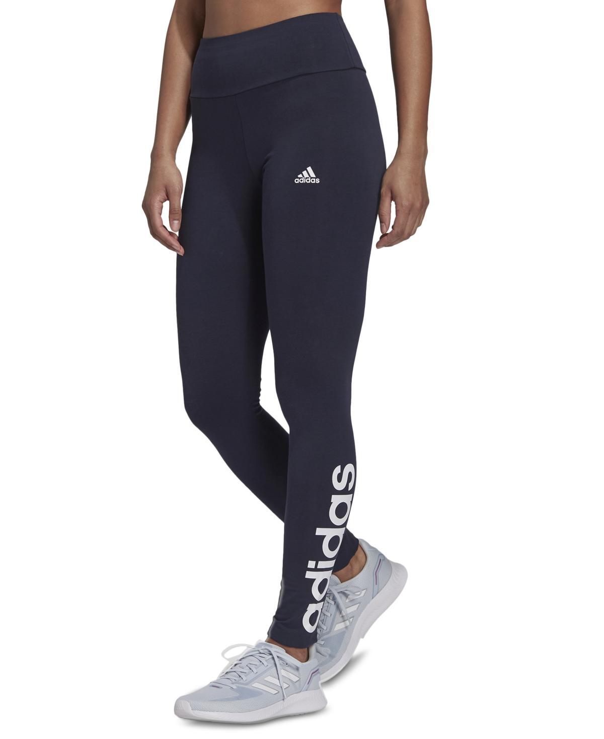 Adidas Womens LOUNGEWEAR Essentials High-Waisted Logo Leggings Product Image