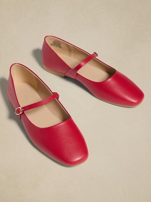 Vegan Leather Maryjane Ballet Flat Product Image