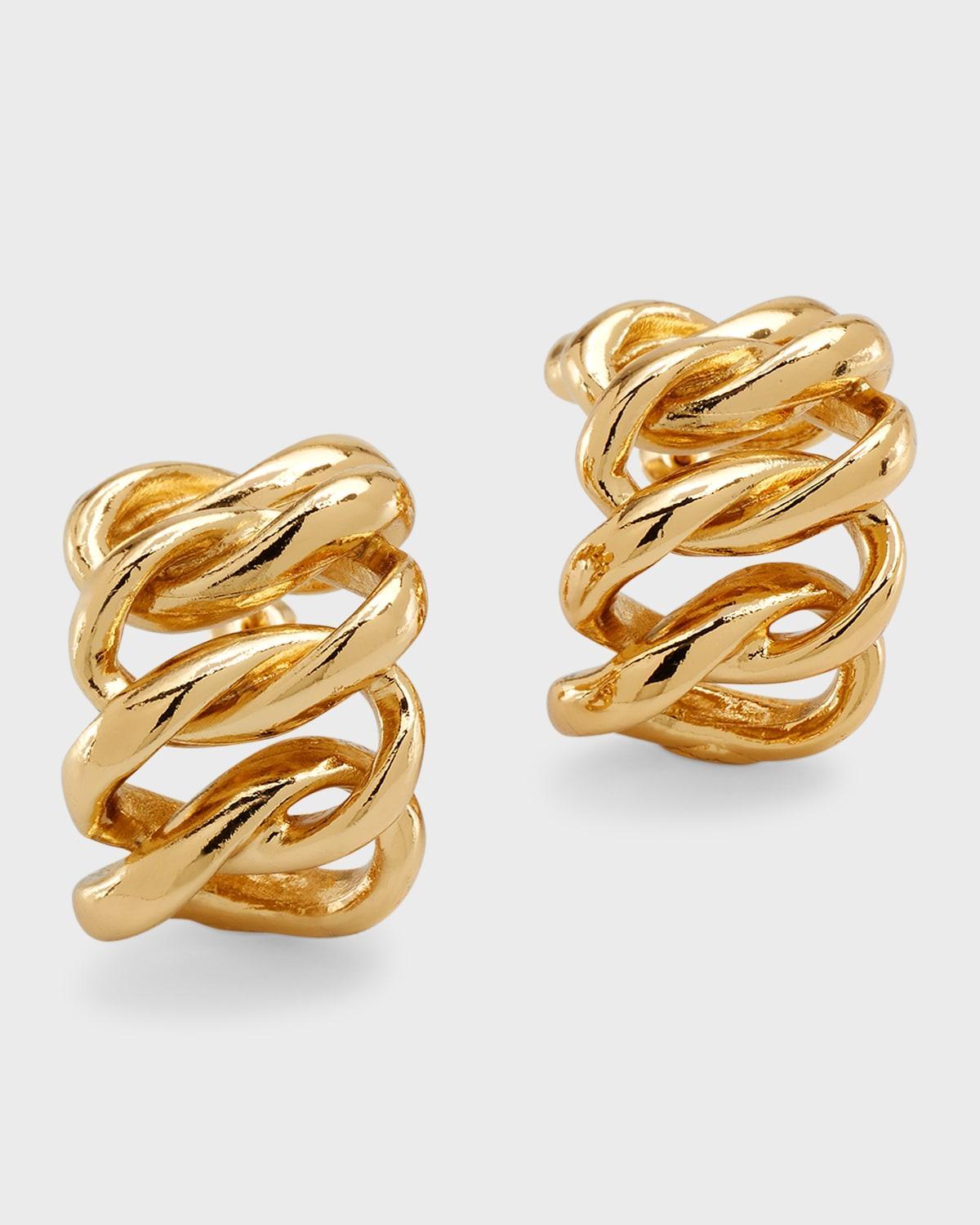 Gas Bijoux Twist Hoop Earrings Product Image