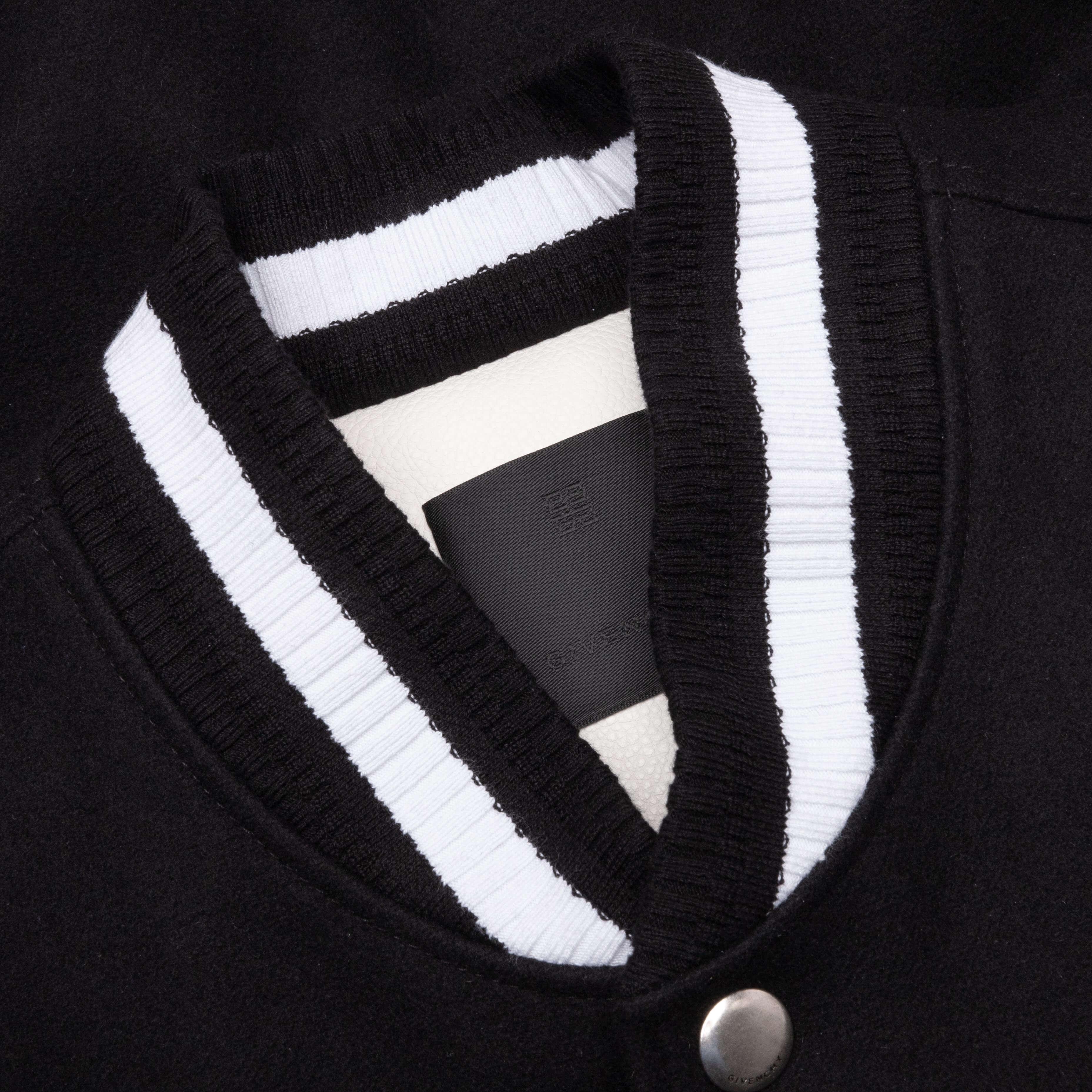 Varsity Jacket - Black/White Male Product Image