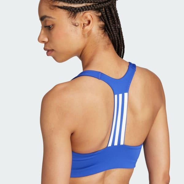 adidas Powerimpact Training Medium-Support Bra Shadow Olive XS C-D Womens Product Image