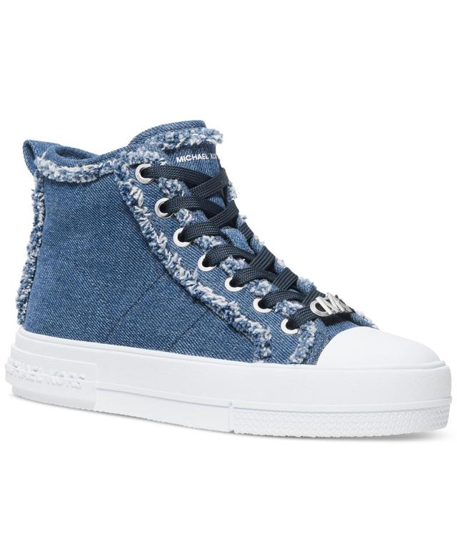 Michael Michael Kors Womens Evy High Top Sneakers - Natural/ Product Image