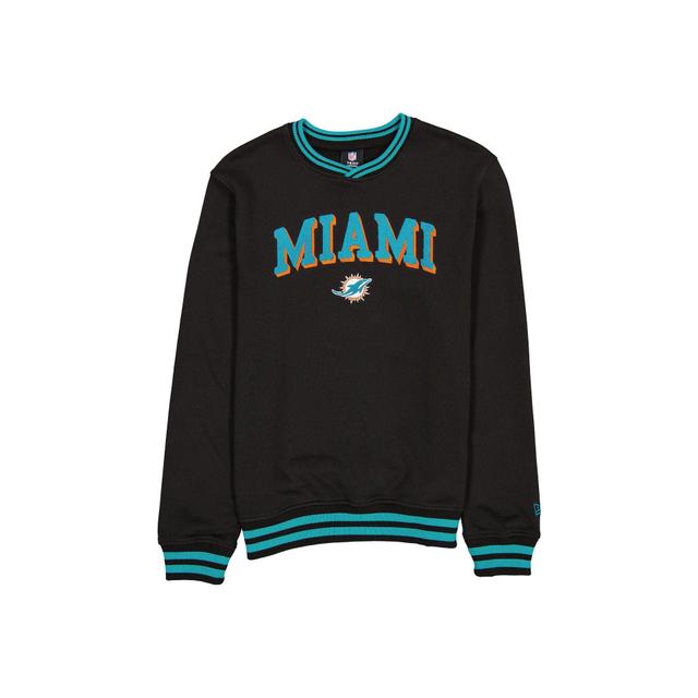 Miami Dolphins Sport Night Black Crewneck Male Product Image