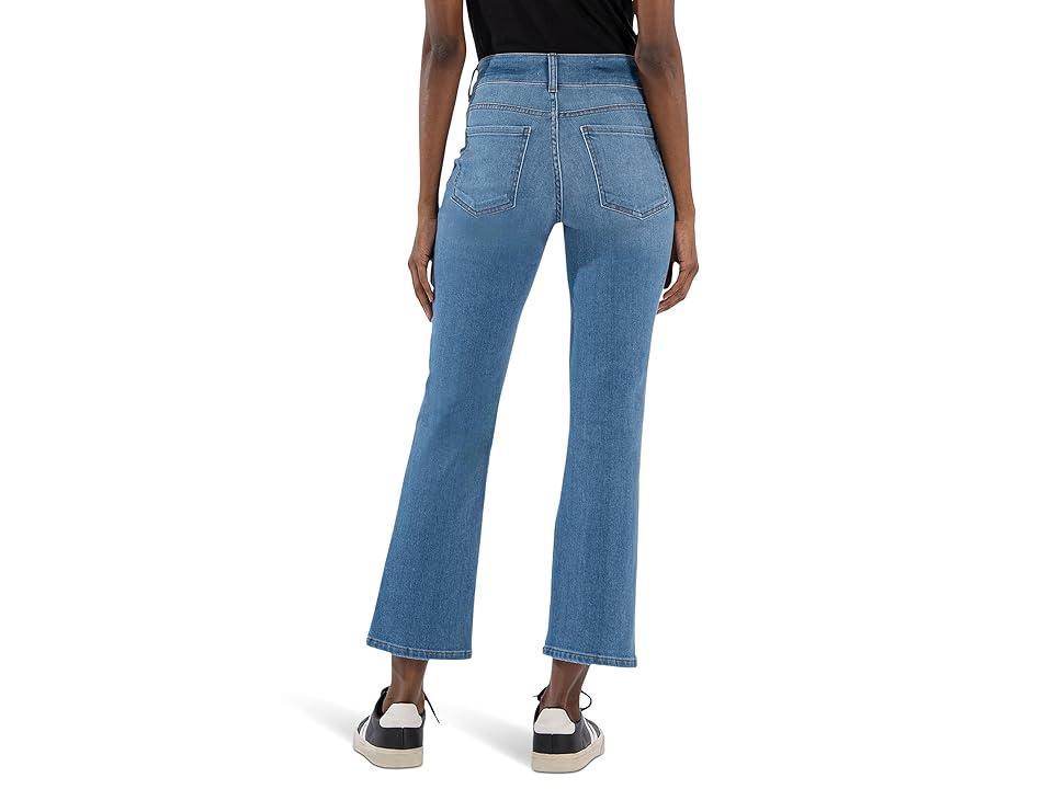 KUT from the Kloth Kelsey High-Rise Ankle Flare-Frt Welt-Double Button Wb (Quality) Women's Jeans Product Image