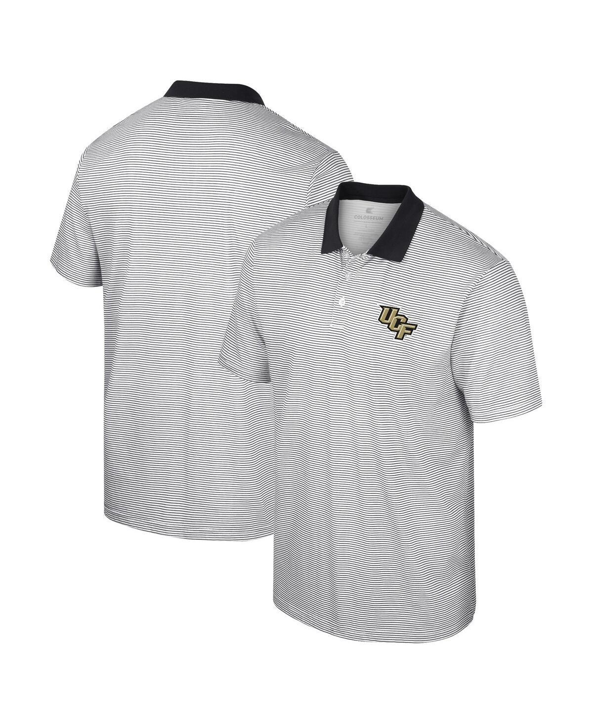 Mens Colosseum White Boston College Eagles Print Stripe Polo Product Image