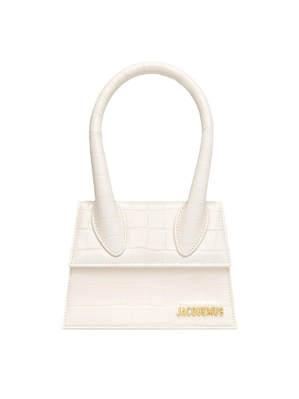 Jacquemus Le Chiquito Moyen Croc Embossed Leather Bag Product Image