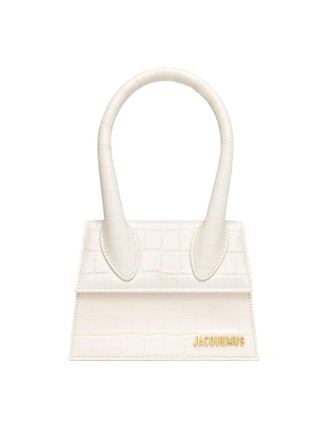 Jacquemus Le Chiquito Moyen Croc Embossed Leather Bag Product Image